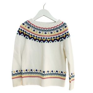 Girls Fair Isle Cotton Sweater - CPC Childrenswear (size 5)